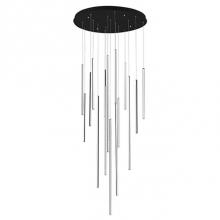 Kuzco MP14932-BK - Extruded Circular Aluminum Vertical Lamp RodsFlexible Silicon Rubber DiffusersLightly Textured