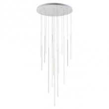 Kuzco MP14932-WH - Extruded Circular Aluminum Vertical Lamp RodsFlexible Silicon Rubber DiffusersLightly Textured