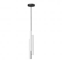 Kuzco MP70308-BK - A Single Frosted Glass Cylinder Emits 360° Of Light, Held Aloft By An Aluminum Die-Cast