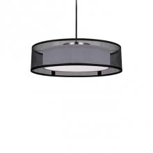 Kuzco PD11415-BK - The Black Or White Organza Shade That Covers The Concealed Aluminum And Steel Chassis Gives Depth
