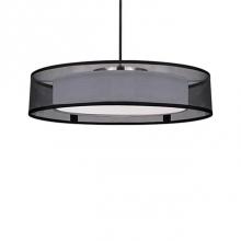 Kuzco PD11420-BK - The Black Or White Organza Shade That Covers The Concealed Aluminum And Steel Chassis Gives Depth
