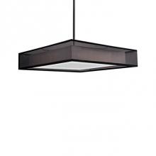 Kuzco PD14020-BK - The Black Or White Organza Shade That Covers The Concealed Aluminum And Steel Chassis Gives Depth