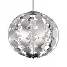 Kuzco PD1825-CH - Inimitable Designed Pendant With Sleek Laser Cut Plates Formed Together To Make An Exterior
