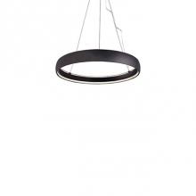 Kuzco PD22735-BK - Aircraft Cable Suspended Circular Pendant With Circular Canopy. Soft Up/Down Light Is Emitted