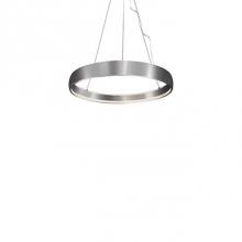 Kuzco PD22735-BS - Aircraft Cable Suspended Circular Pendant With Circular Canopy. Soft Up/Down Light Is Emitted