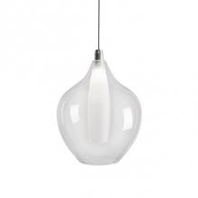 Kuzco PD3007 - Simplistic Elegant Single Led Pendant With A Round Drop Clear Outer Glass And Frosted Inner Glass