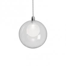 Kuzco PD3106 - Refined Single Led Pendant With Round Clear Outer Glass And Frosted Inner Glass Set Together As