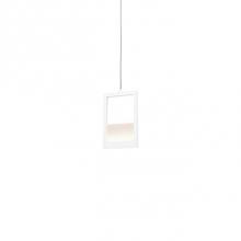 Kuzco PD31405-WH - Solid Aluminum Rectangular BorderInset Opal Polymeric Diffuser And Edge-Lit Translucent