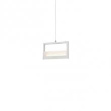 Kuzco PD31408-BN - Solid Aluminum Rectangular BorderInset Opal Polymeric Diffuser And Edge-Lit Translucent