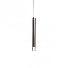 Kuzco PD7716-BN - Single Lamp Led Pendant With A Long Sleek Metal Housing In Brushed Nickel Or Chrome Finishes. At