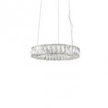 Kuzco PD7818 (3000k) - Single Ring Led Pendant, With Exquisite Diamond Cut Clear Crystals Which Reflects The Light