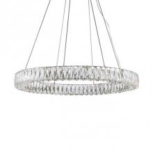 Kuzco PD7832 (3000k) - Single Ring Led Pendant, With Exquisite Diamond Cut Clear Crystals Which Reflects The Light