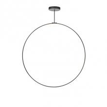 Kuzco PD82560-BK - Aluminum Ring With Circular Ceiling Mount. Circular Profile. Flexible Silicon-Rubber Diffuser.