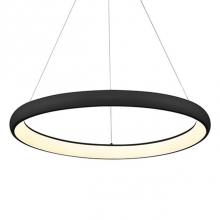 Kuzco PD82732-BK - A Curved Band Of Powder-Coated Aluminum Arcs Around A Central Void Forming And Encapsulating An