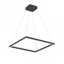 Kuzco PD85124-BK - A Suspended Rectilinear Frame Emits Soft Luminance Downward From The Continuous Perimeter Opal