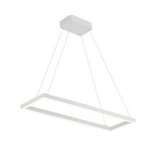 Kuzco PD85530-WH - A Suspended Rectilinear Frame Emits Soft Luminance Downward From The Continuous Perimeter Opal