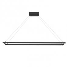 Kuzco PD85548-BK - A Suspended Rectilinear Frame Emits Soft Luminance Downward From The Continuous Perimeter Opal