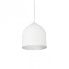 Kuzco PD9108-WH/SV - The Smooth Spun Metal Shade Is Available In Graphite Or White For This Modern Pendant But Add