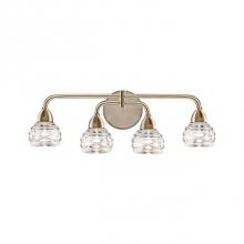 Kuzco VL54522-VB - Classic But Modern Led Four Light Vanity, Spaced Across A Sleekly Designed Horizontal Curved Rods