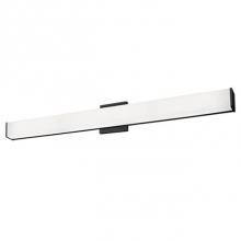 Kuzco VL62236-BK - Vl62236 - Rectangular White Acrylic Diffuser With Electroplated Formed Steel