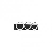 Kuzco VL94826-BK - Diecast Aluminum Rings With Translucent Acrylic DiffusersMetallic Brushed Finish Or Matte