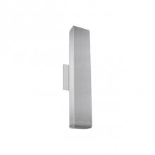 Kuzco WS10918-BN - Sleek Rectangular Cast Metal Housing With Refined Rounded Corners, The Unique Design Is Tapered