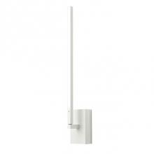 Kuzco WS25118-WH - Square Profile Linear Aluminum With Rectangular Wall Mount. Inset Opal Polymeric Diffuser. Finely