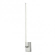 Kuzco WS25125-BN - Square Profile Linear Aluminum With Rectangular Wall Mount. Inset Opal Polymeric Diffuser. Finely