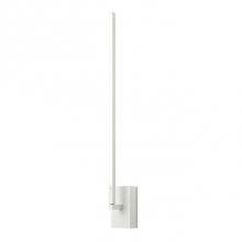 Kuzco WS25125-WH - Square Profile Linear Aluminum With Rectangular Wall Mount. Inset Opal Polymeric Diffuser. Finely