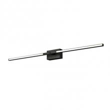 Kuzco WS25336-BK - Square Profile Linear Aluminum With Rectangular Wall Mount. Inset Opal Polymeric Diffuser. Finely