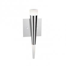 Kuzco WS2614-CH - Unique In Design Shaped As A Slender Cone. Top And Bottom Frosted Acrylic Diffusers Which Light