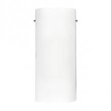 Kuzco WS3313 - Single Led Wall Sconce With Half Cylinder Shaped White Opal Glass. Metal Details In Brushed