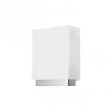 Kuzco WS3909-CH - Single Led Wall Sconce With Rectangular Shaped White Opal Glass. Metal Details In Chrome