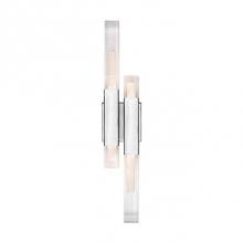 Kuzco WS53322-CH - Martello Uses Man-Specade And Natural Elements To Exude A Dramatic Vibe; 2 Polished Chrome Bars