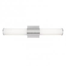 Kuzco WS60112-BN - Ws60112 - Cylindrical White Opal Glass With Electroplated Formed Steel