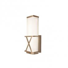 Kuzco WS7012-VB - Rectangular With X Metal Detail And Frosted White Glass, X Will Certainly Mark The Spot. Provides