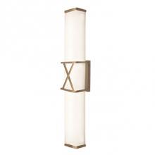 Kuzco WS7033-VB - Rectangular With X Metal Detail And Frosted White Glass, X Will Certainly Mark The Spot. Provides