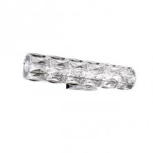 Kuzco WS7818 (3000K) - Cylinder Shaped Led Wall Sconce, With Exquisite Diamond Cut Clear Crystals Which Reflects The