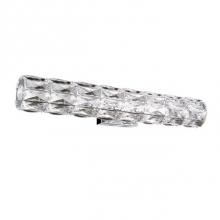 Kuzco WS7824 (3000K) - Cylinder Shaped Led Wall Sconce, With Exquisite Diamond Cut Clear Crystals Which Reflects The