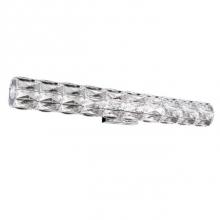 Kuzco WS7830 (3000K) - Cylinder Shaped Led Wall Sconce, With Exquisite Diamond Cut Clear Crystals Which Reflects The