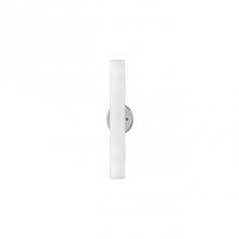 Kuzco WS8318-CH - Led Wall Sconce With Cylinder Shaped White Opal Glass. Metal Details In Brushed Nickel Or Chrome