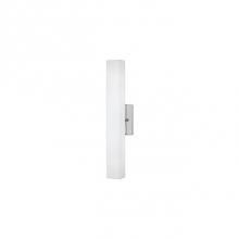 Kuzco WS8418-CH - Led Wall Sconce With Rectangular Shaped White Opal Glass. Metal Details In Brushed Nickel Or