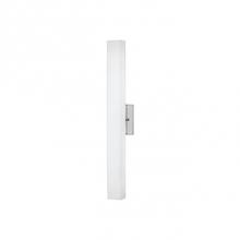 Kuzco WS8424-CH - Single Led Wall Sconce With Rectangular Shaped White Opal Glass. Metal Details In Brushed Nickel