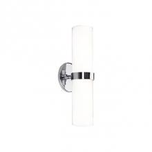 Kuzco WS9815-CH - A Sleek Cylinder 15 Inches Long Conceals The Led Light Source Allowing For An Even Light