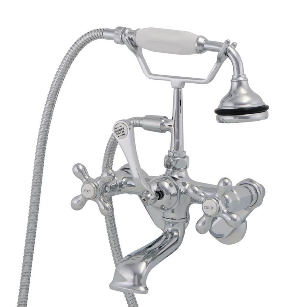 Tub Wall Mount English Telephone Faucet - Classic Spout