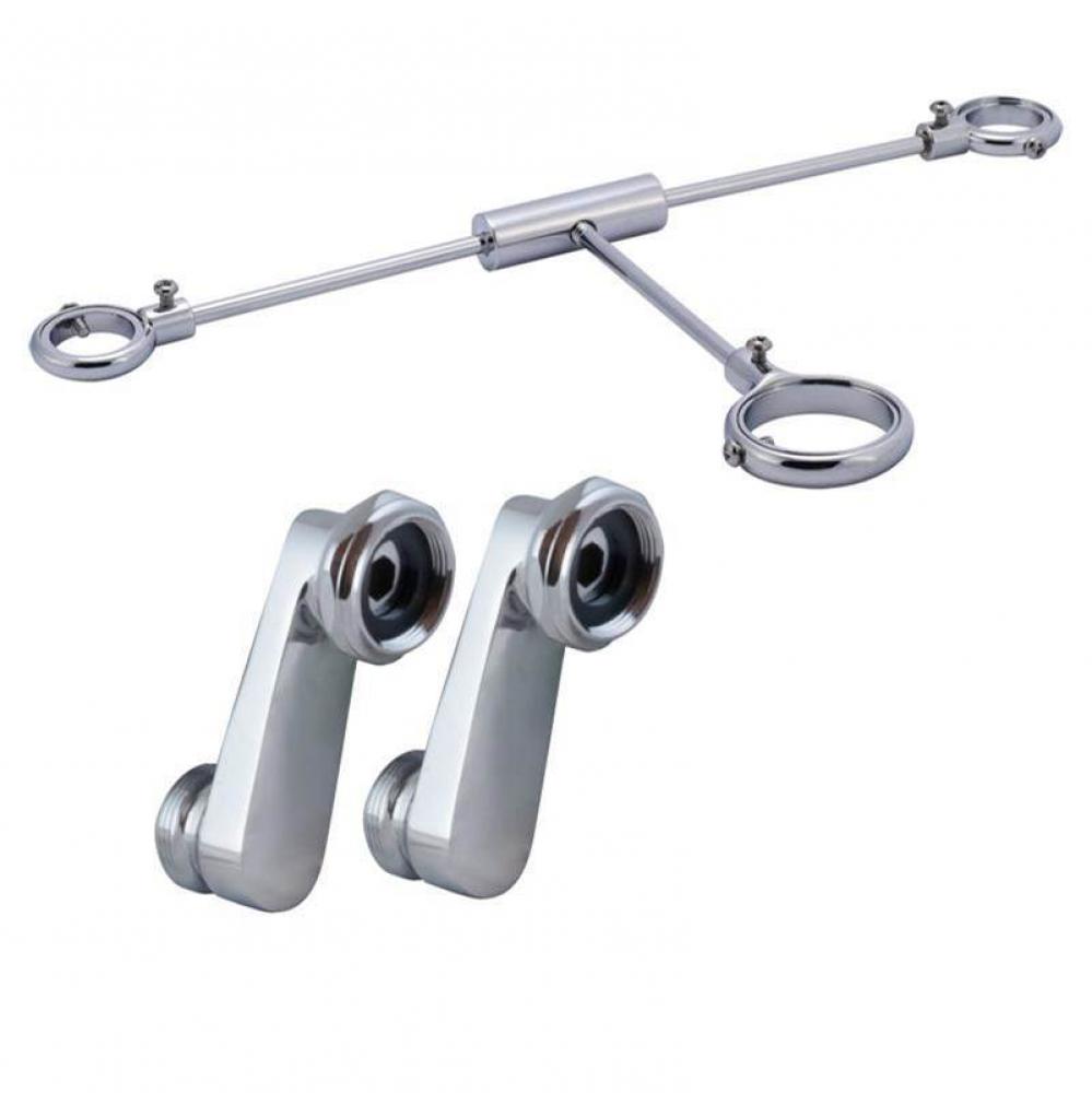 Freestanding Faucet Support Bracket Bracket Kit for Freestanding Supply Line