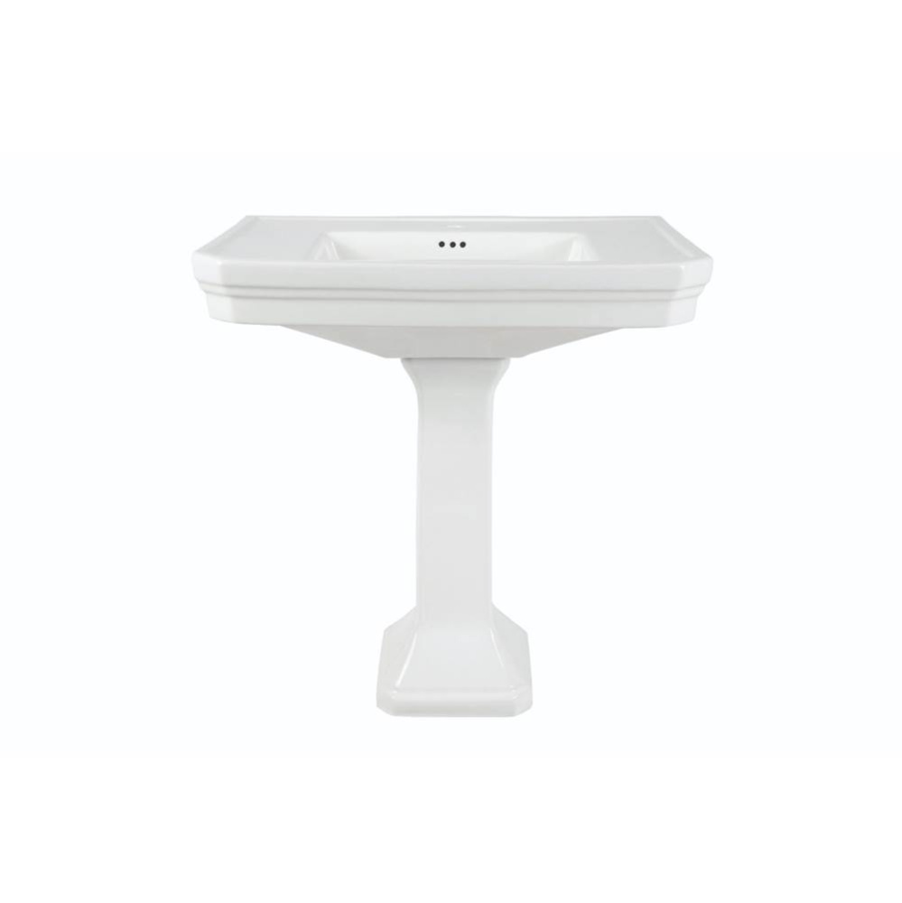 32 Inch Pedestal Sink - Single Hole - No Backsplash
