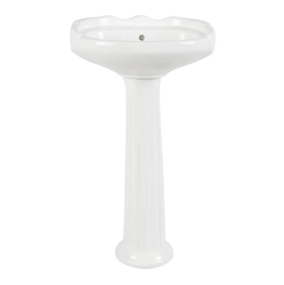 20 Inch Pedestal Sink - 4 Inch