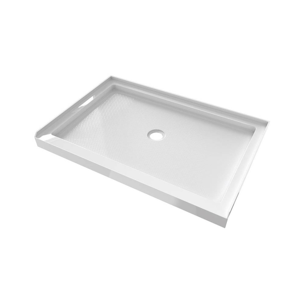 48'' x 32''  Shower Base Center Drain - Wh
