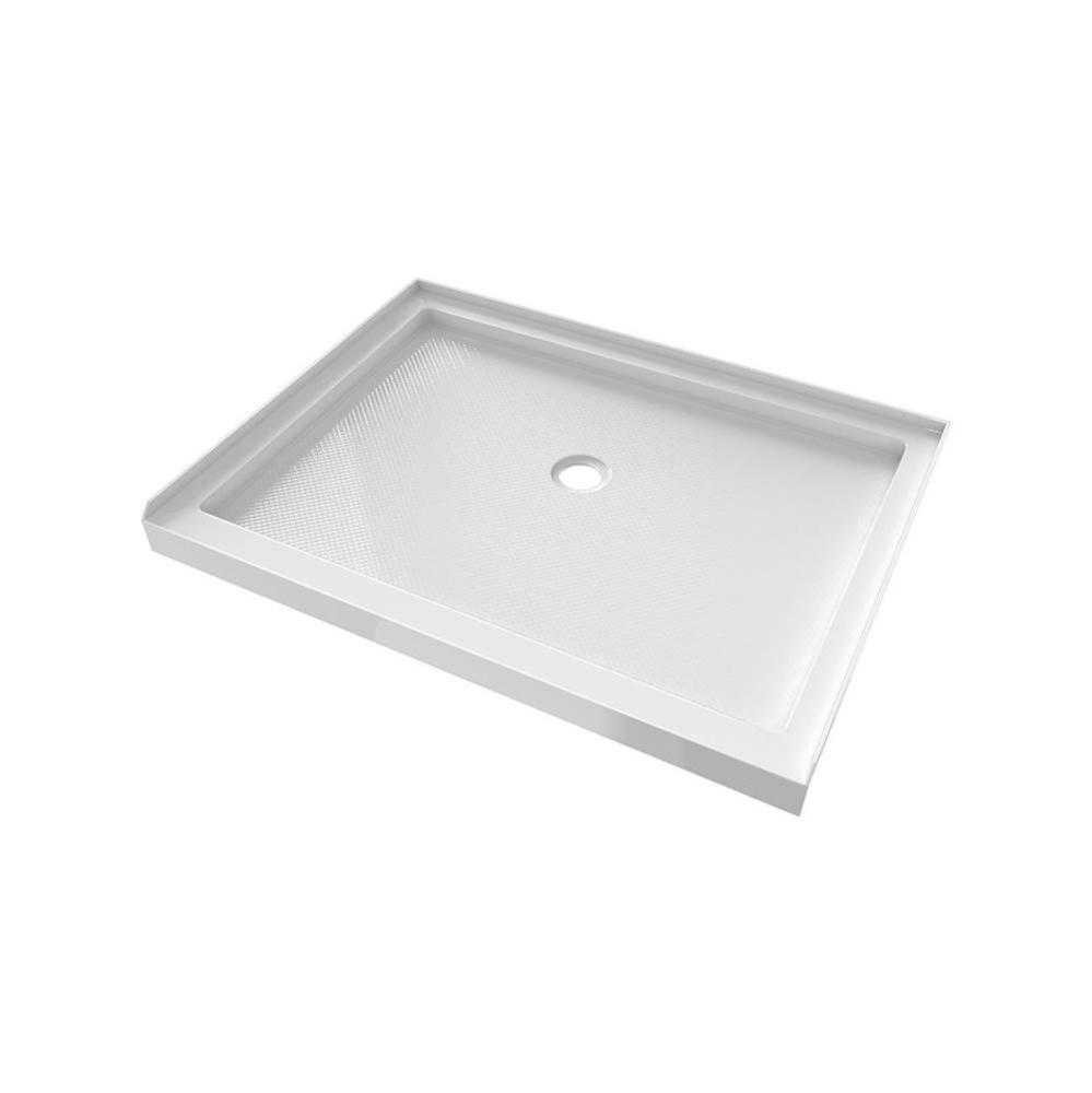 48'' x 36''  Shower Base Center Drain - Wh